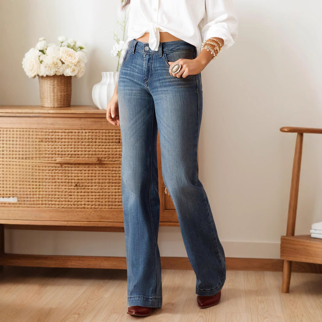 Dame Bootcut Jeans Stilla