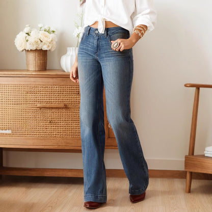 Dame Bootcut Jeans Stilla