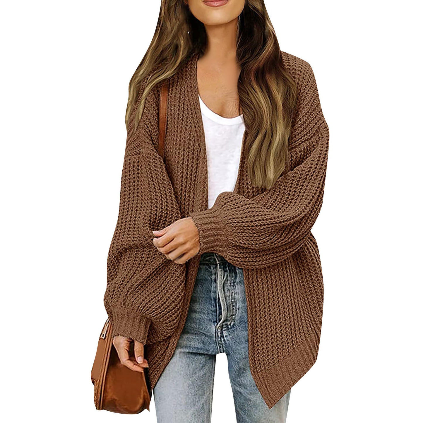 Femme Oversized Chunky Strikjakke Stilla
