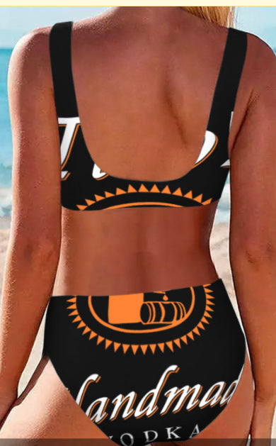 Dame Bikini-sæt med moderne logo-design og tætsiddende snit Stilla