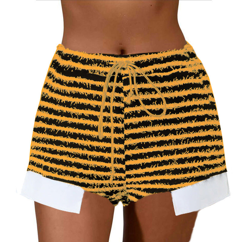 Dame stribede strik Lounge Shorts Stilla