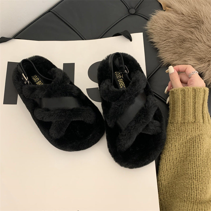 Femme Cozy Faux Fur Slide Hjemmesko Stilla
