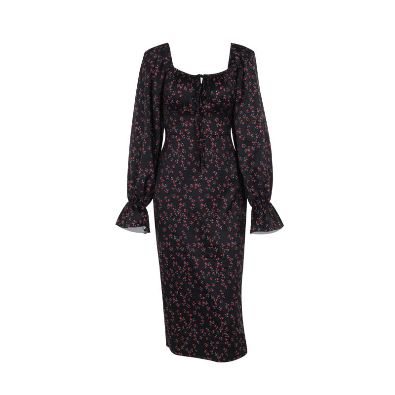 Dame Elegant Blomstertrykt Maxi Kjole Stilla 1751515668