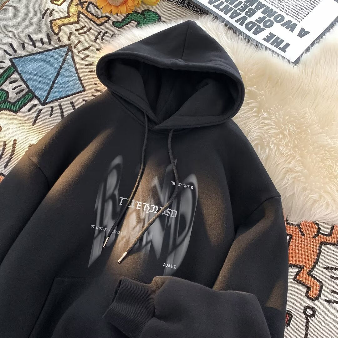 Dame afslappet hættetrøje med unikt grafisk print Stilla