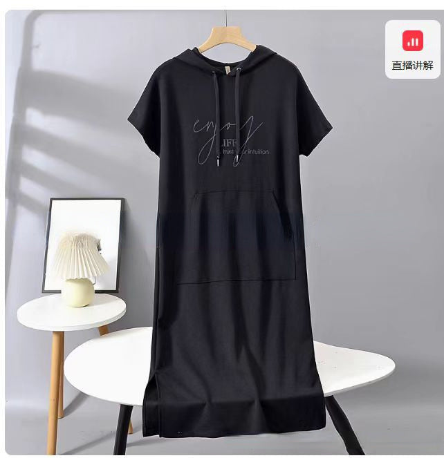 Damehættekjole med afslappet snit og praktiske lommer Stilla