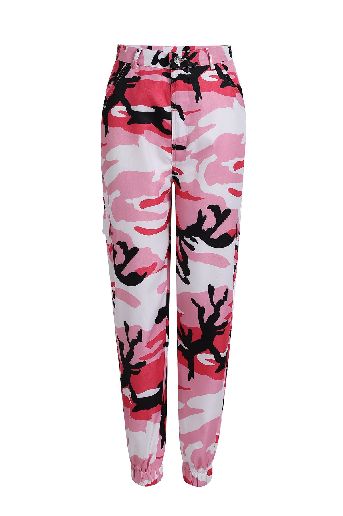 Dame Camo Print Utility Cargo Bukser Stilla