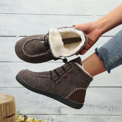 Dame varme fleece-støvler med skridsikker sål og kvalitets indvendig beklædning Stilla