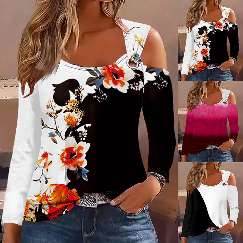 Dame afslappet top med asymmetrisk snit og mode accenter Stilla