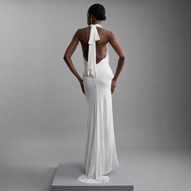 Dame Elegant aftenkjole med flatterende snit Stilla