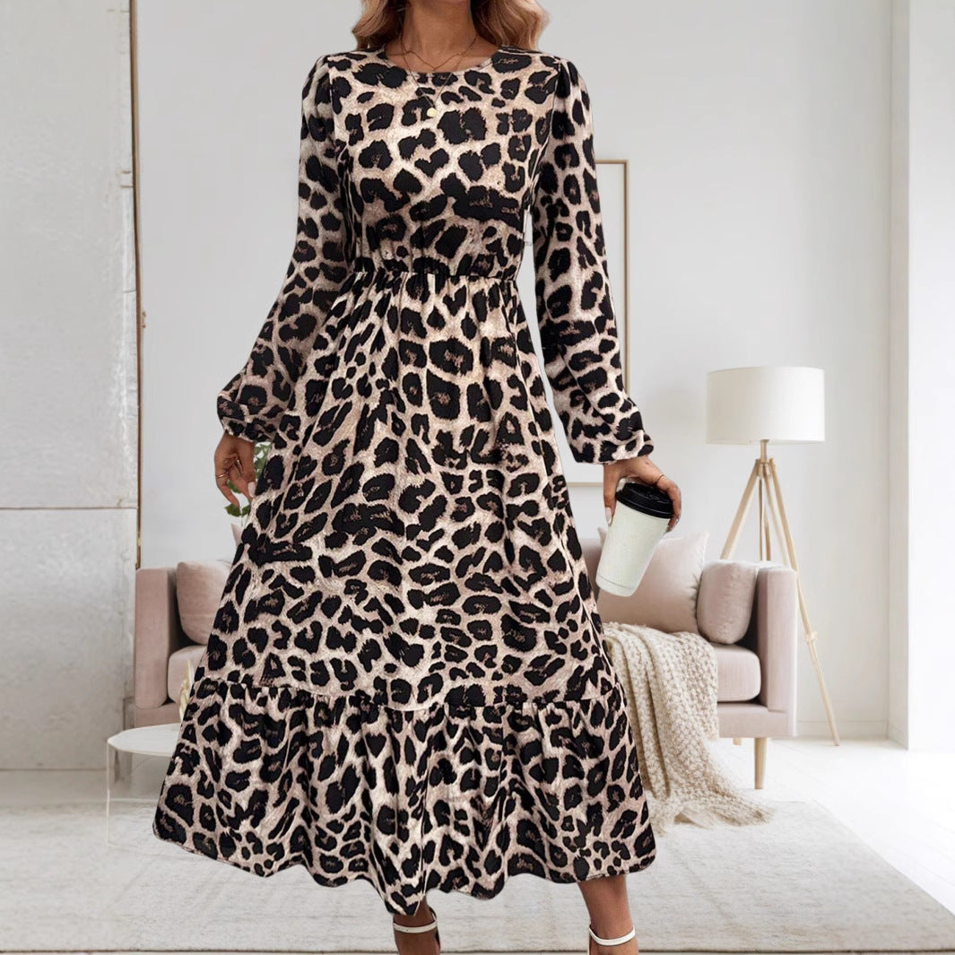 Dame Elegant Høj Splits Dyrtryk Maxikjole Stilla