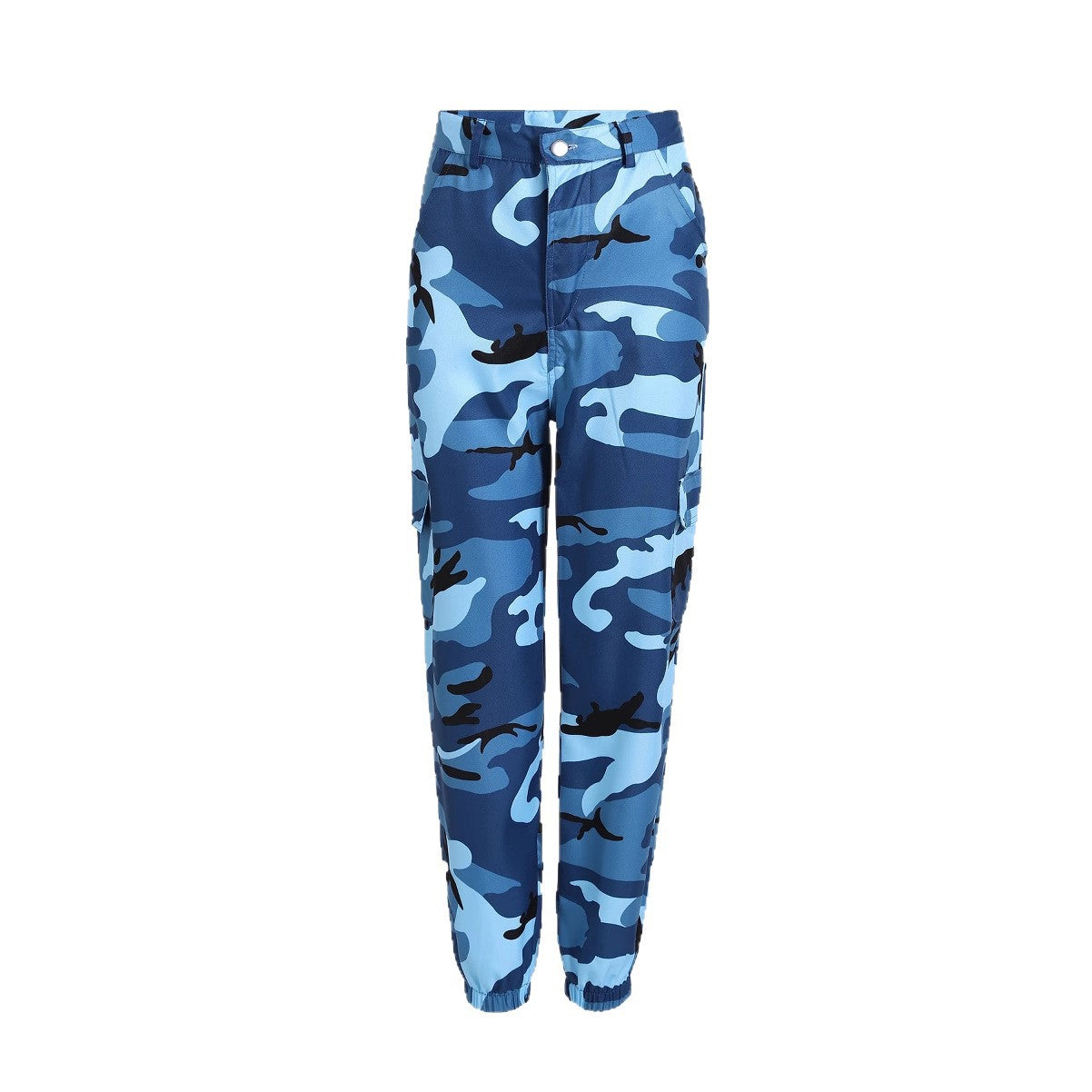 Dame Camo Print Utility Cargo Bukser Stilla