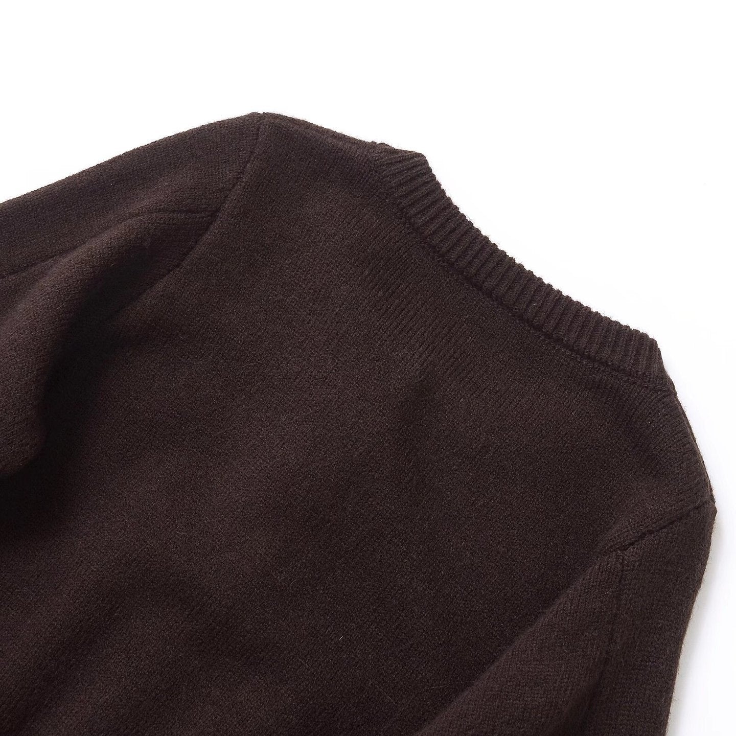 Dame Cropped Strikjakke med Knapdetaljer Stilla