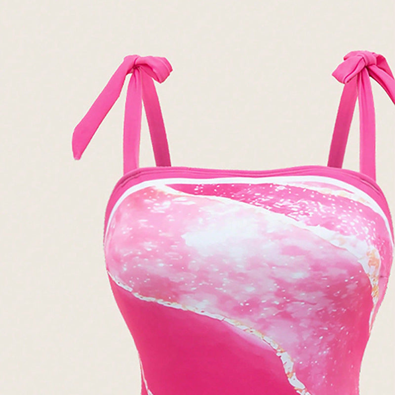 Dame Cut-Out Én-delt Badedragt og gennemsigtig Cover-Up Sæt Stilla