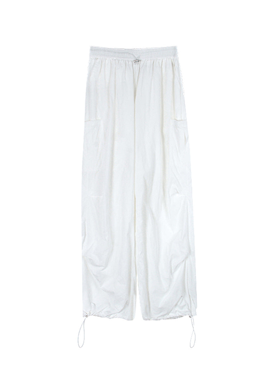 Dame afslappet Cargo-bukser med elastisk talje og praktiske lommer Stilla