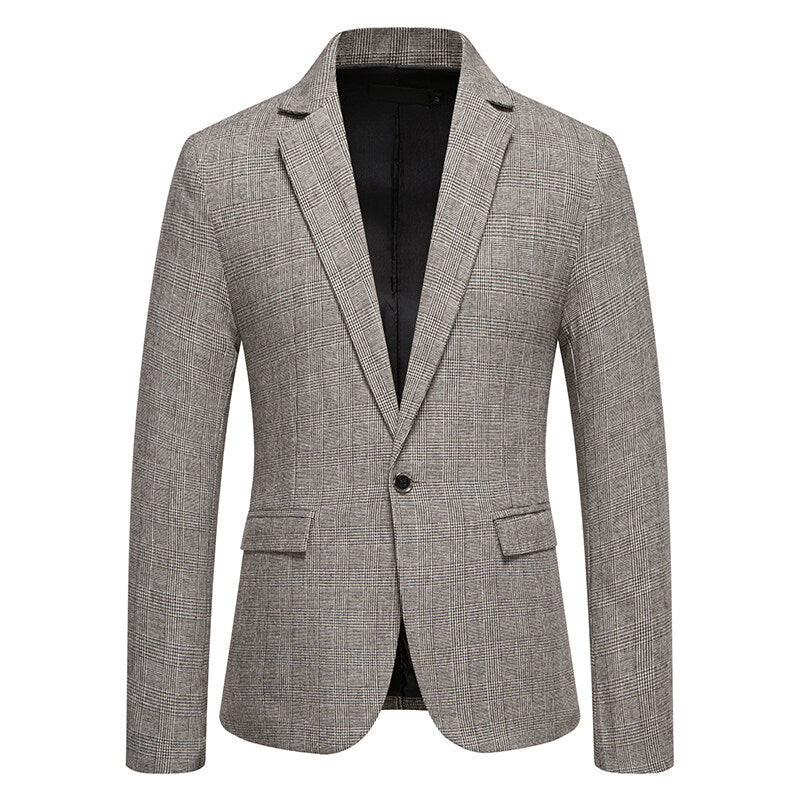 Herren skræddersyet houndstooth mønster blazer Stilla