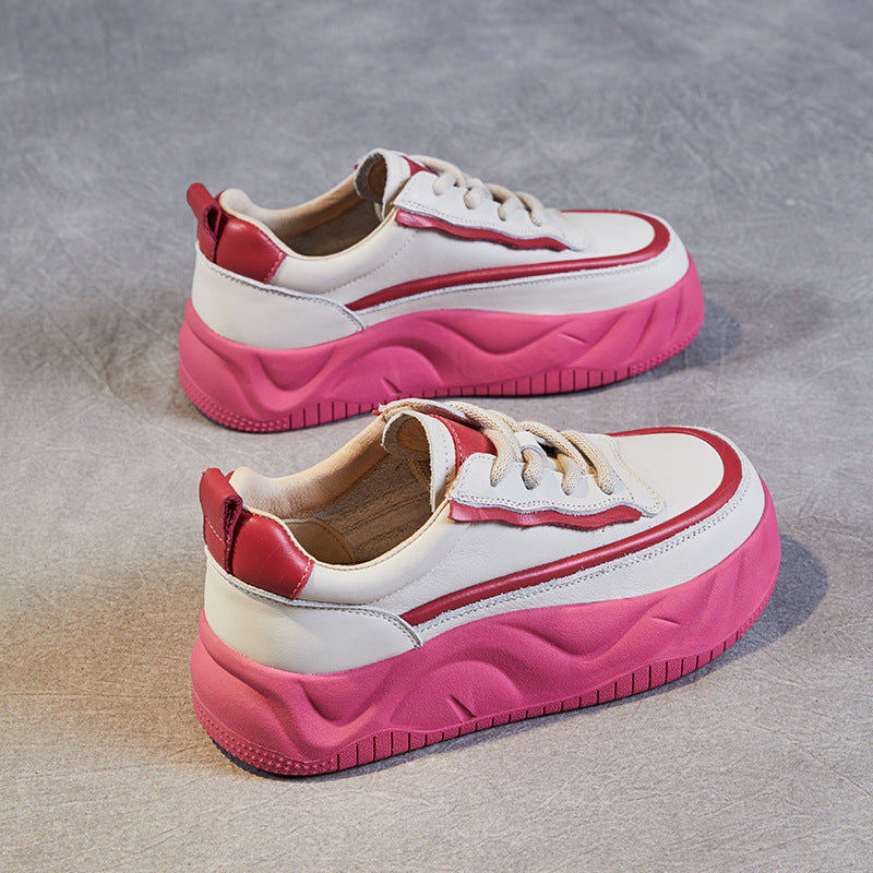 Dame Stilfulde Hævede Platform Sneakers Stilla