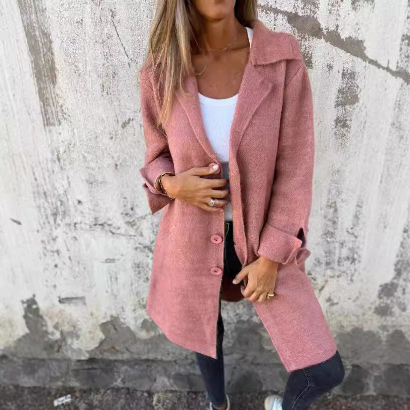 Dame afslappet oversized jakke med struktureret stof Stiila