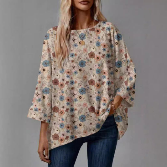 Damebluser med blomsterdesign Stilla
