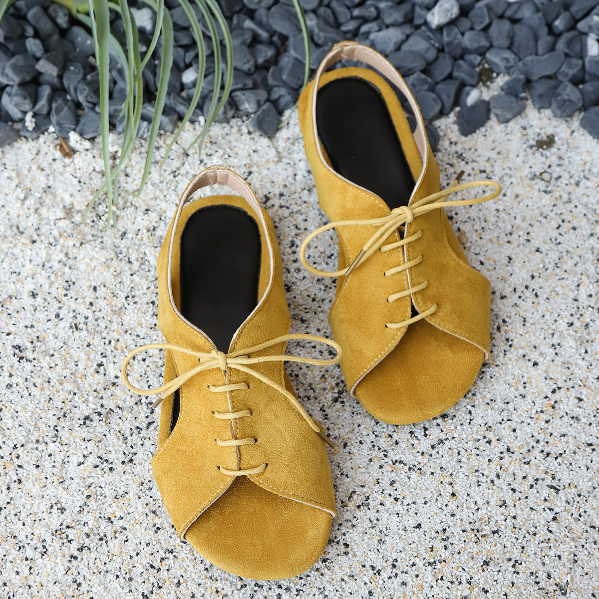 Dame Åbne Snørestøvler med elegant Design Stilla