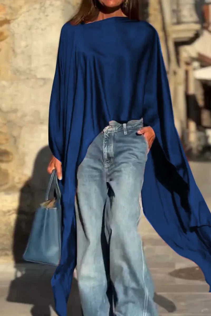 Dame Elegant kaftan-top med flydende ærmer Stilla