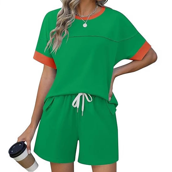 Dame afslappet sportssæt med elastisk talje og praktiske lommer Stilla