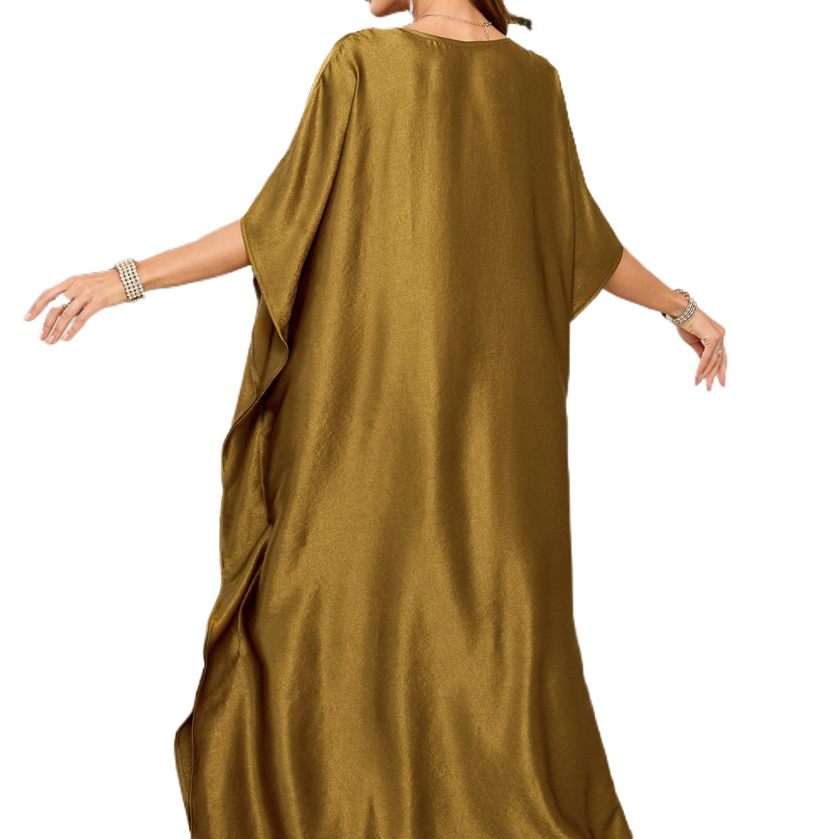 Dame elegant kaftan med fine broderier og komfortabel pasform Stilla