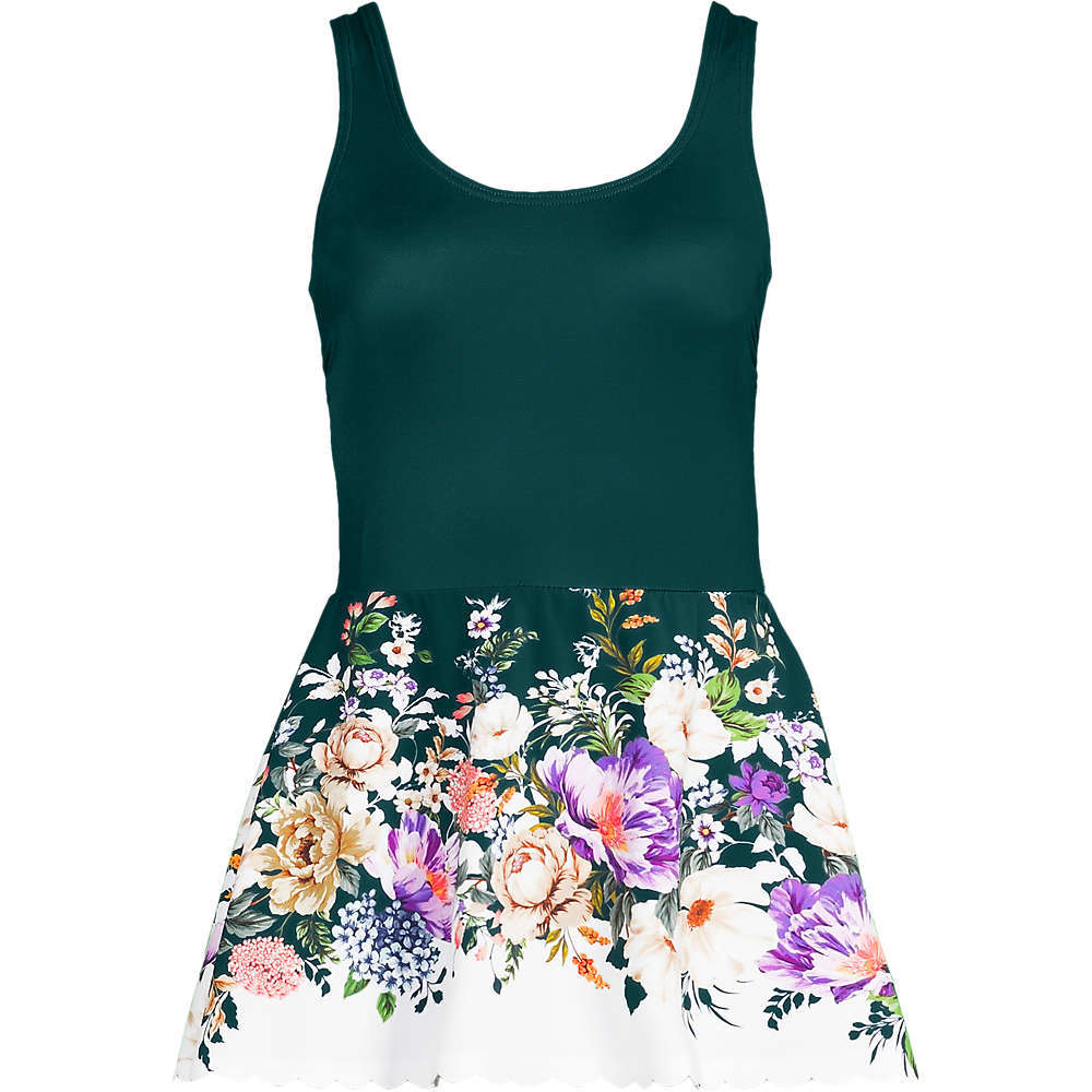 Dame Elegant Badedragt med blomsterkjole Stilla