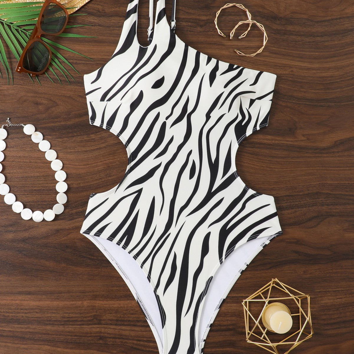 Dame Cut-Out En-Skulder Badedragt Stilla