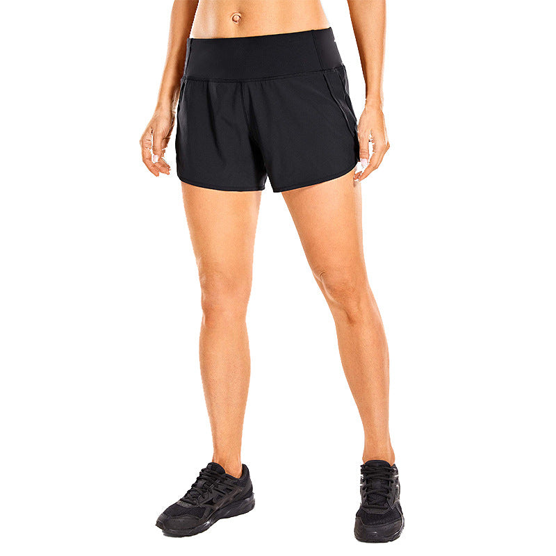 Dame Sporty shorts med højt talje lavet af åndbart materiale Stilla