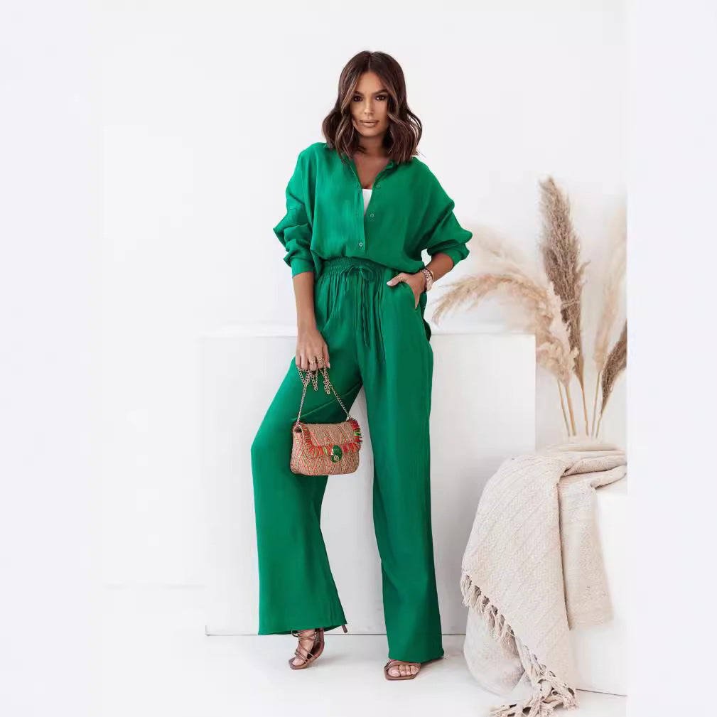 Damer Casual Jumpsuit med brede ben og taljereim Stilla