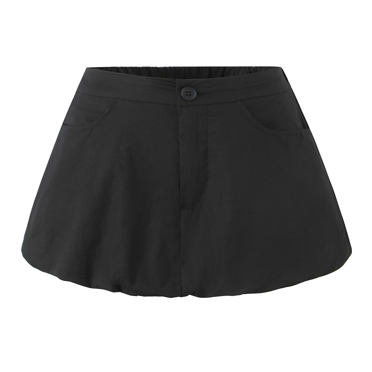 Dame afslappet A-linje nederdel med praktiske lommer og elastisk talje Stilla