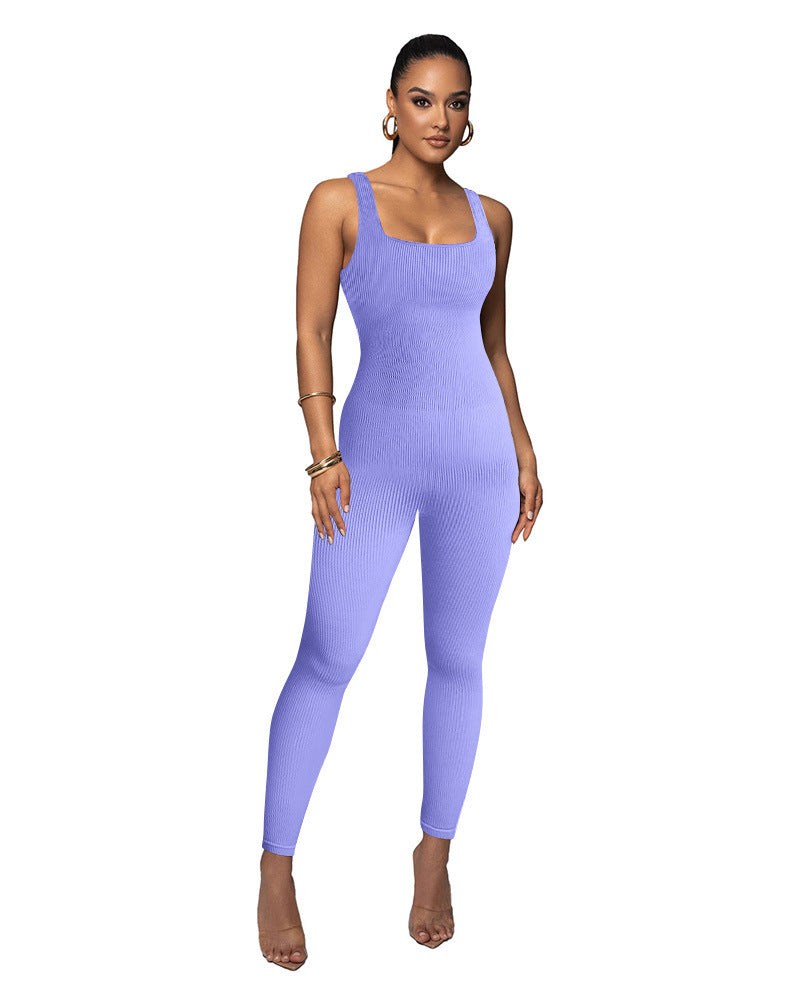 Dame Figurtilpasset Strik-Jumpsuit Stilla