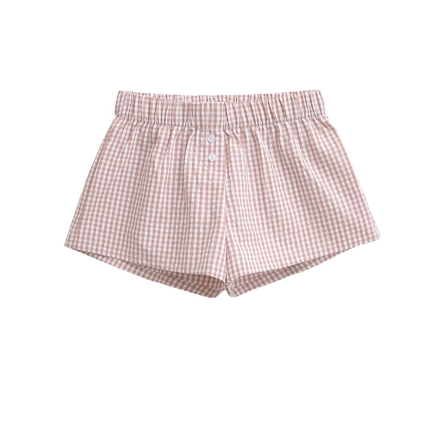 Dame afslappede kargo shorts med elastisk talje og knapdetaljer Stilla