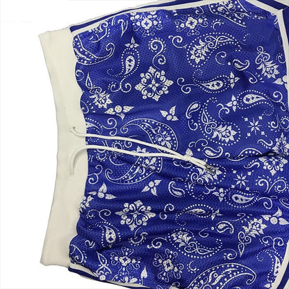 Herrer farverige badshorts med praktisk baglomme og elastisk liv Stilla