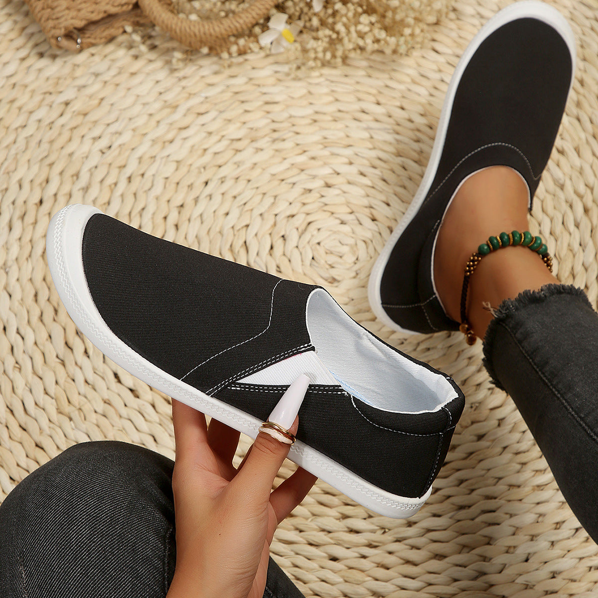 Dame elastiske Slip-On Sneakers Stilla