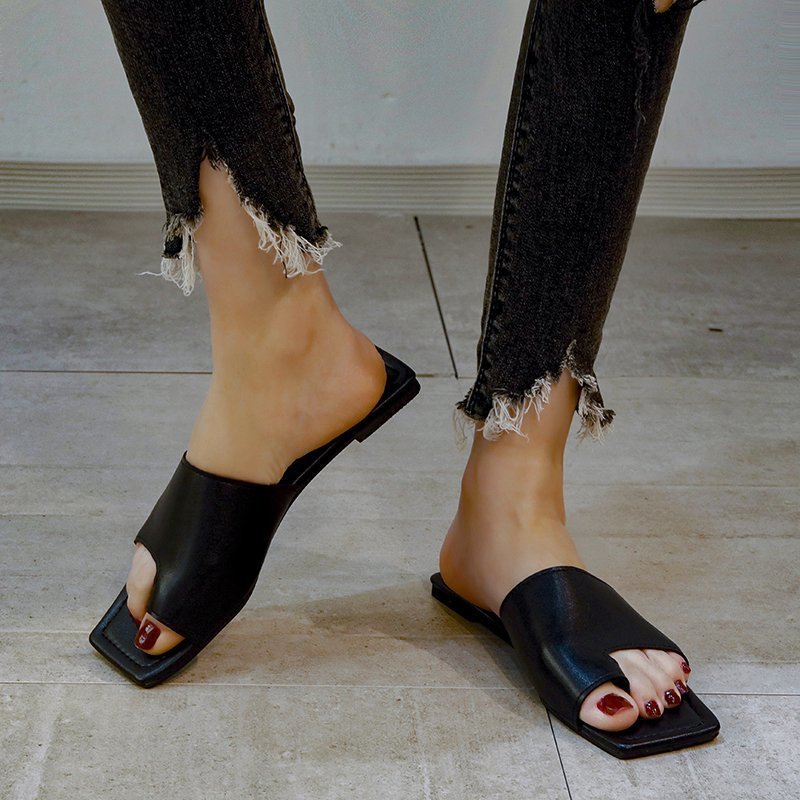 Dame åbne mules med elegant snit og komfortabel sål Stilla