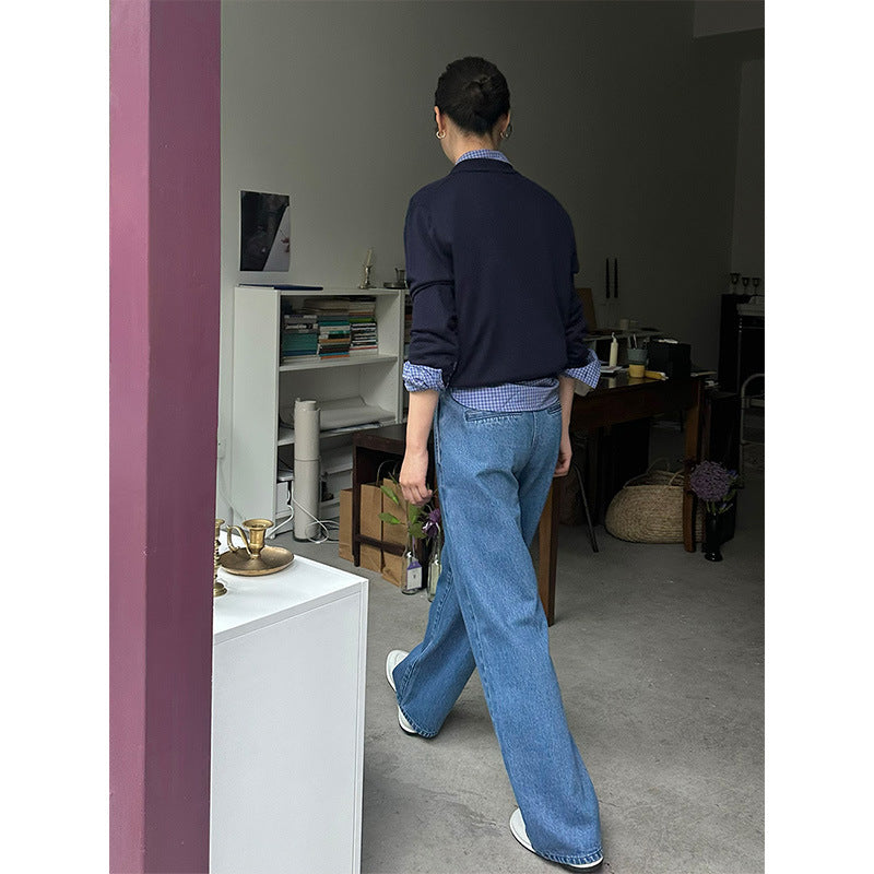 Dame afslappet poloshirt med struktureret krave og fin bomuld Stilla