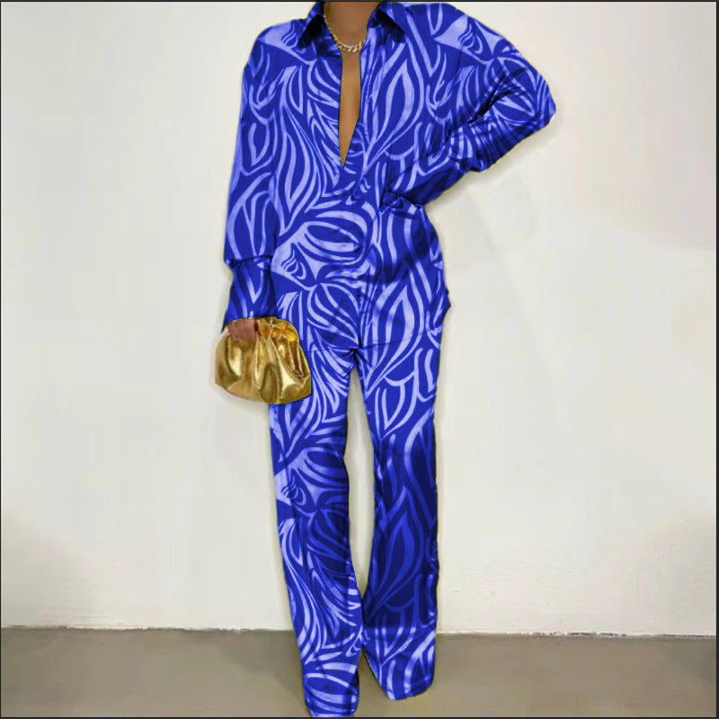 Dame Modeoversized Jumpsuit med kreative mønstre Stilla