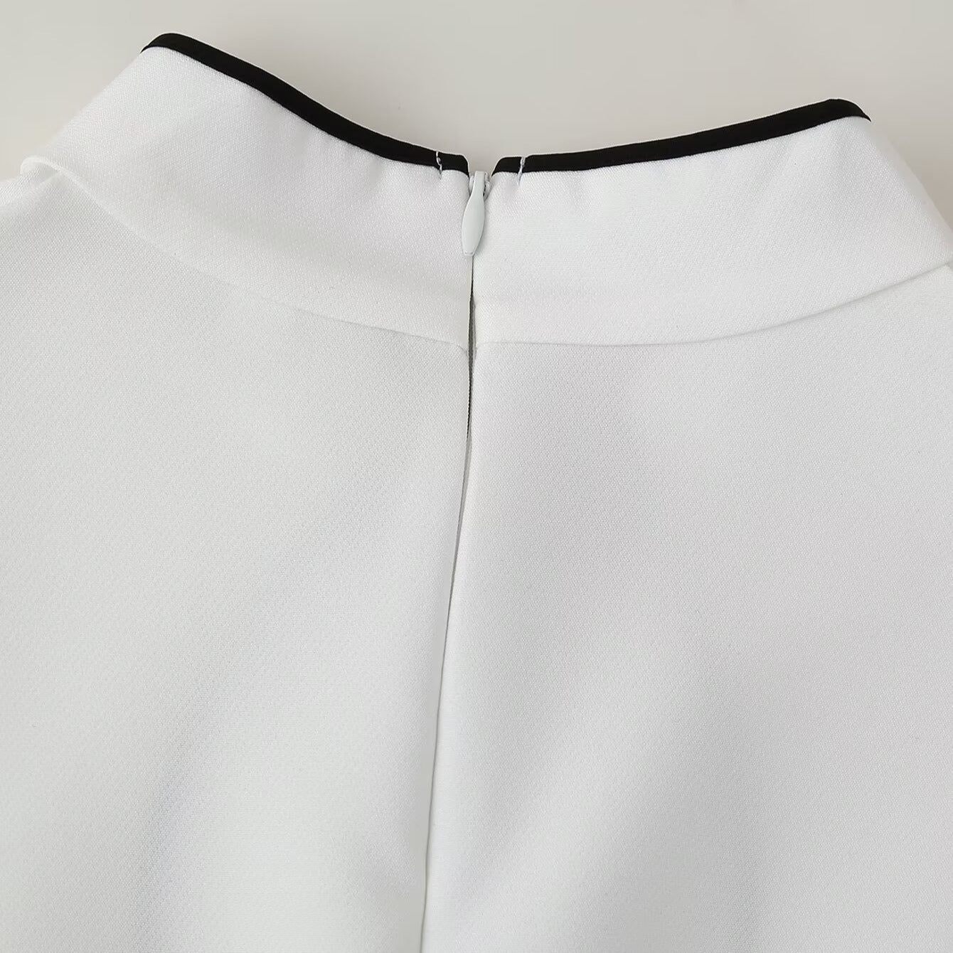 Dame A-linje Langærmet Kjole med Kontrastkant Stilla