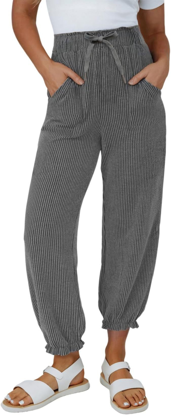 Dame afslappede jogbukser med elastisk talje og sidelommer Stilla