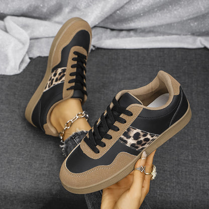 Dame mode Sneakers med leopardmønster Stilla