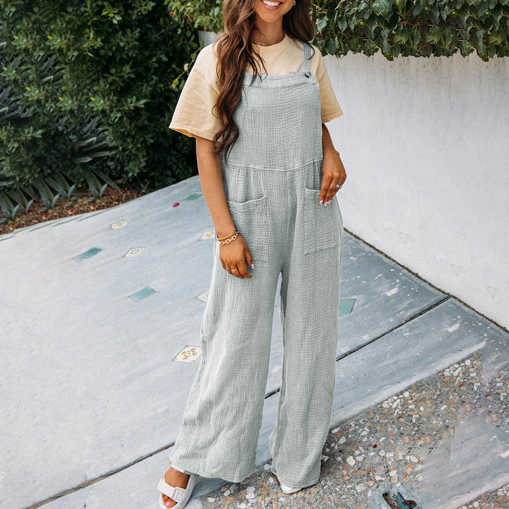 Dame afslappet og elegant jumpsuit med praktiske lommer Stilla