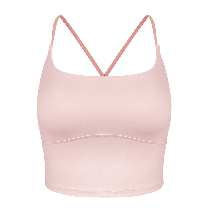 Dame sporty bustier med dobbelt stropdesign og innovative fugttransportteknologier Stilla