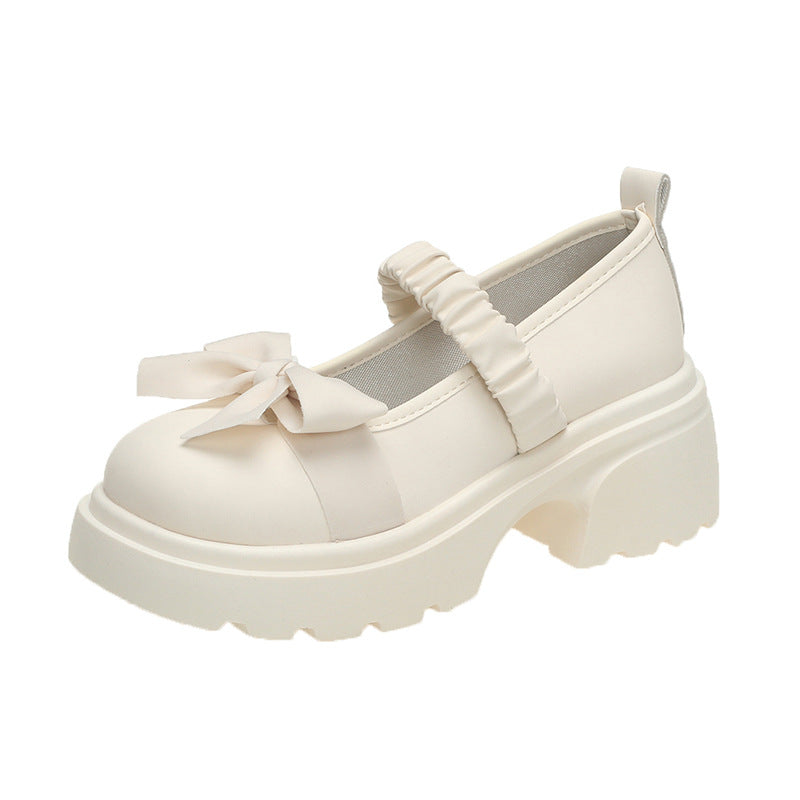 Dame Chunky Sole Sløjfe-Detail Slip-On Ballerinaer Stilla