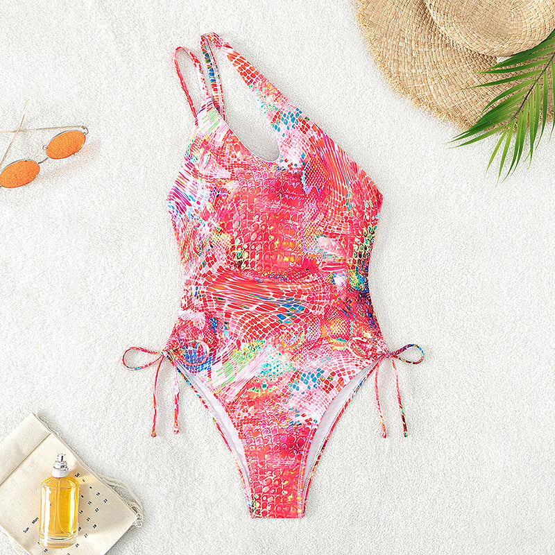 Dame Cut-Out asymmetrisk Monokini Stilla 1750922571