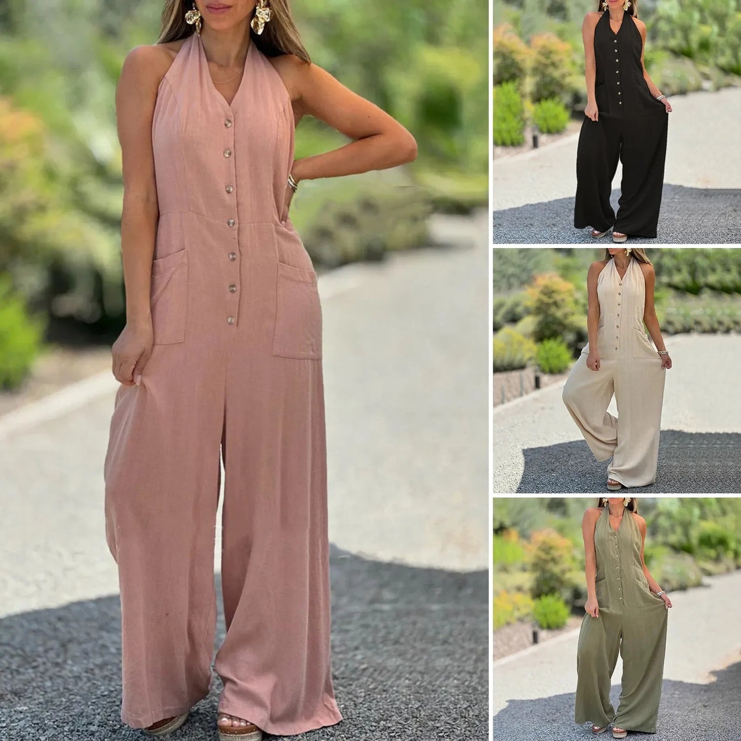 Dame Maxikjole i afslappet jumpsuit-stil Stilla