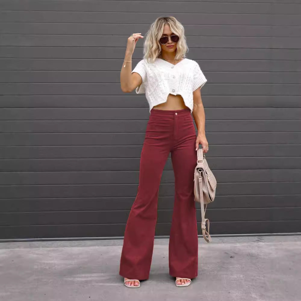 Dame Høj Talje Flared Jeans Stilla