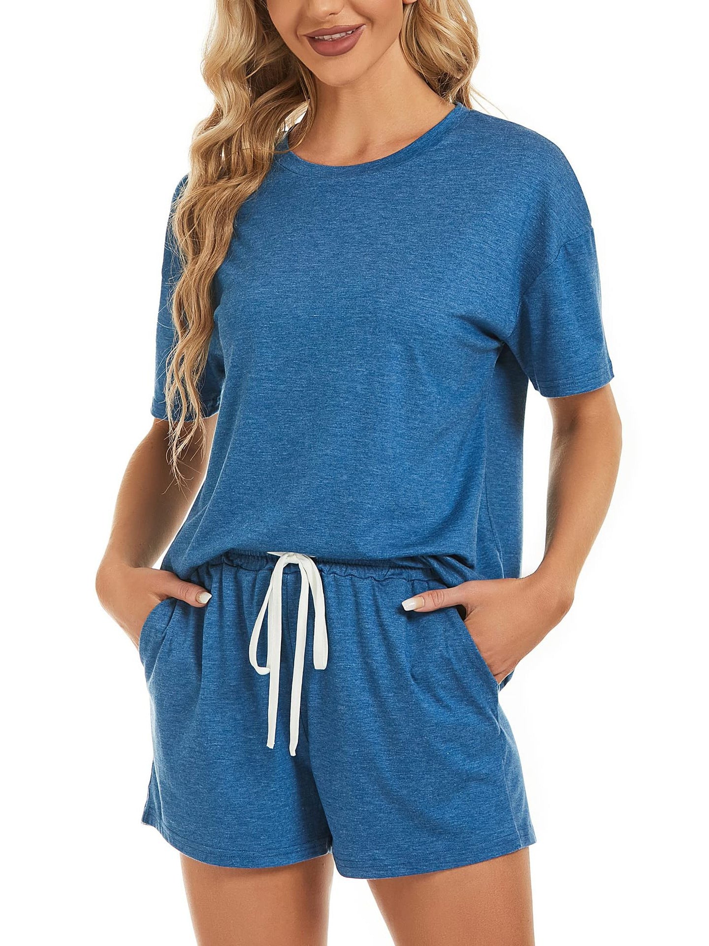 Dame afslappet kortærmet pyjamas-sæt Stilla