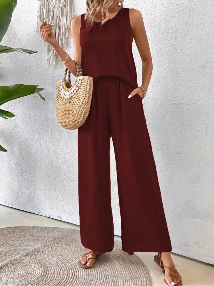 Dame Løst skåret Jumpsuit med dekorative skuldre Stilla