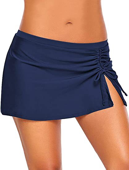 Dame Modische Badeshorts med siden Raff-detail Stilla